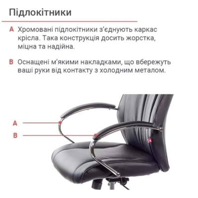 Кресло АКЛАС Дрим CH ANF (PU Черный)