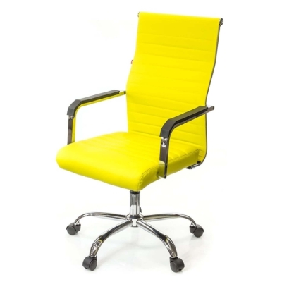 Кресло АКЛАС Кап FX СН TILT Желтый (PU yellow)