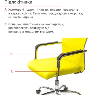Кресло АКЛАС Кап FX СН TILT Желтое