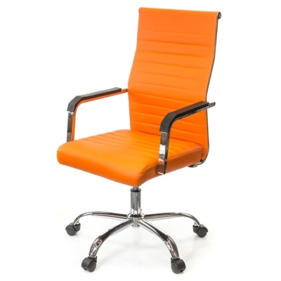 Кресло АКЛАС Кап FX СН TILT Оранжевый (PU orange)