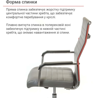 Кресло АКЛАС Кап FX СН TILT (PU Grey)