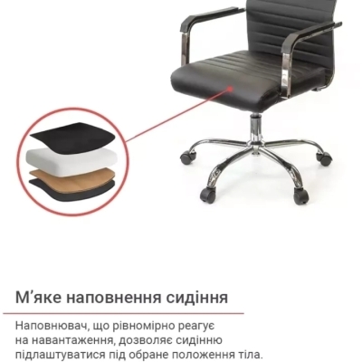 Кресло АКЛАС Кап FX СН TILT (PU Черный)