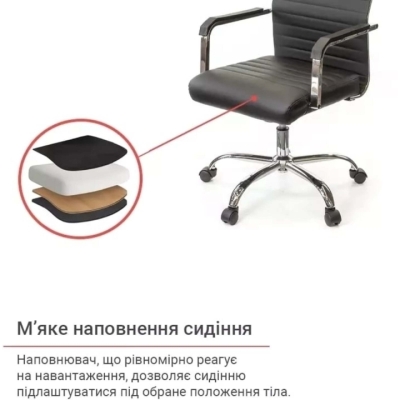 Кресло АКЛАС Кап FX СН TILT (PU Черный)