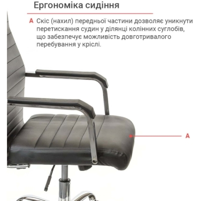 Кресло АКЛАС Кап FX СН TILT Черный (PU-черный)