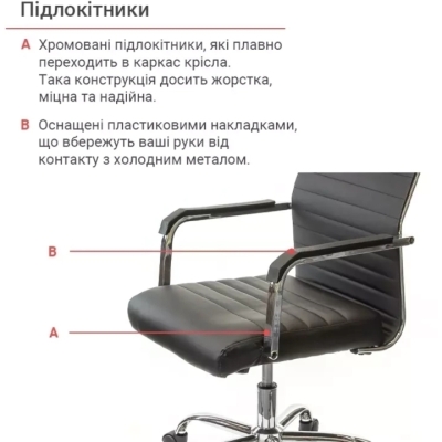 Кресло АКЛАС Кап FX СН TILT (PU Черный)