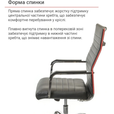 Кресло АКЛАС Кап FX СН TILT Черный (PU-черный)