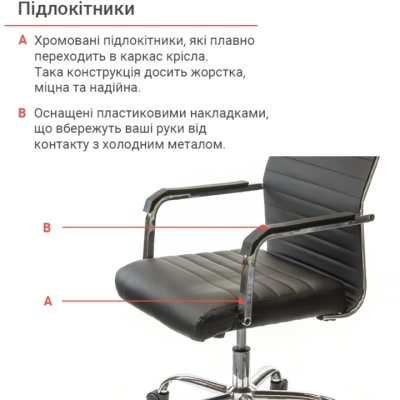 Кресло АКЛАС Кап FX СН TILT Черный (PU-черный)