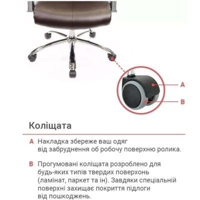 Кресло офисное АКЛАС Маккай CH ANF (PU Темно-коричневый)