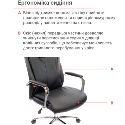 Кресло АКЛАС Маккай CH ANF (PU Черный)