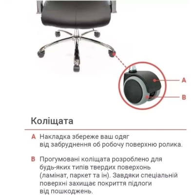 Кресло офисное АКЛАС Маккай CH ANF (PU Черный)