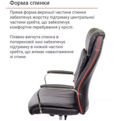 Кресло офисное АКЛАС Маккай CH ANF (PU Черный)