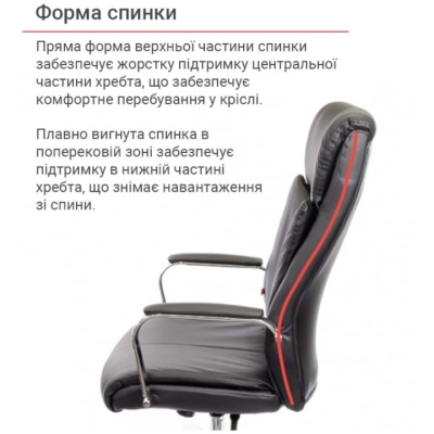 Кресло АКЛАС Маккай CH ANF (PU Черный)