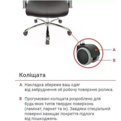 Кресло АКЛАС Маккай CH ANF (PU Черный)