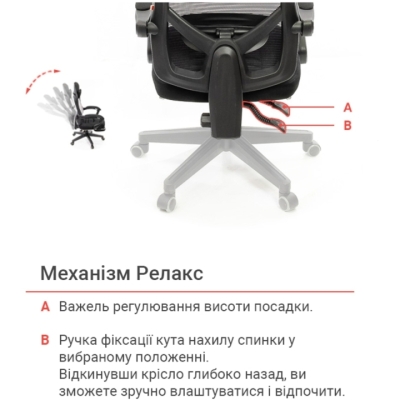 Кресло АКЛАС Мердок PL RL Черное