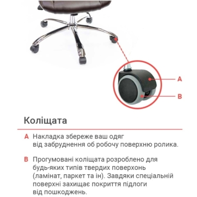 Кресло АКЛАС Оран CH ANF (PU Темно-коричневый)