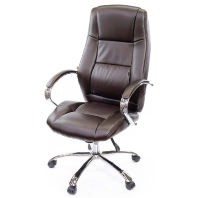Кресло АКЛАС Оран CH ANF (PU Темно-коричневый)