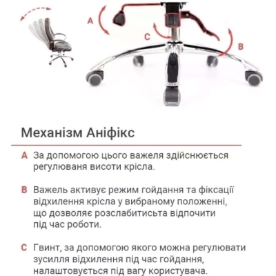 Кресло АКЛАС Оран CH ANF (PU Темно-коричневый)