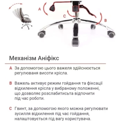 Кресло АКЛАС Оран CH ANF (PU Темно-коричневый)