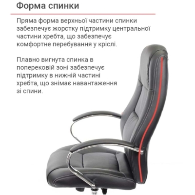 Кресло АКЛАС Оран CH ANF (PU Черный)