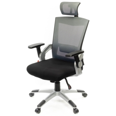 Кресло АКЛАС Прима PL HR ANF (Черный/Серый)