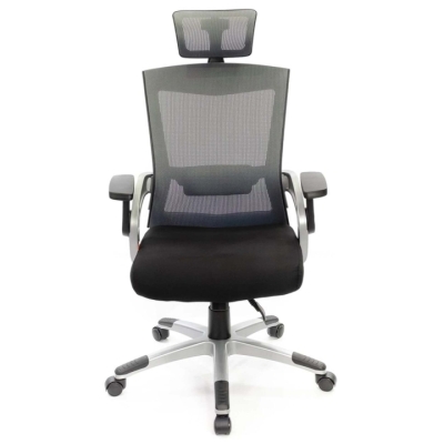 Кресло АКЛАС Прима PL HR ANF (Черный/Серый)