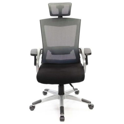 Кресло АКЛАС Прима PL HR ANF (Черный/Серый)