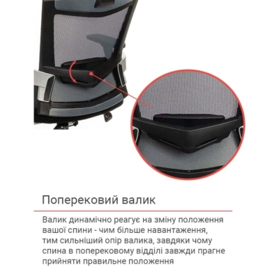 Кресло АКЛАС Прима PL HR ANF Серое