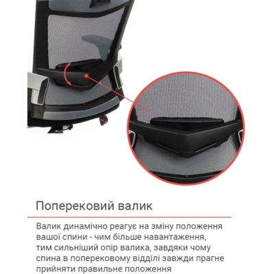 Кресло АКЛАС Прима PL HR ANF Серое