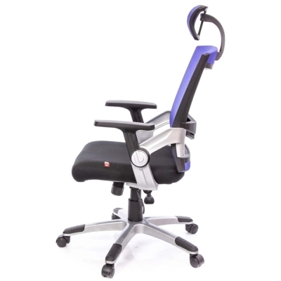 Кресло АКЛАС Прима PL HR ANF (Черный/Синий)