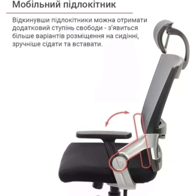 Кресло АКЛАС Прима PL HR ANF (Черный/Черный)