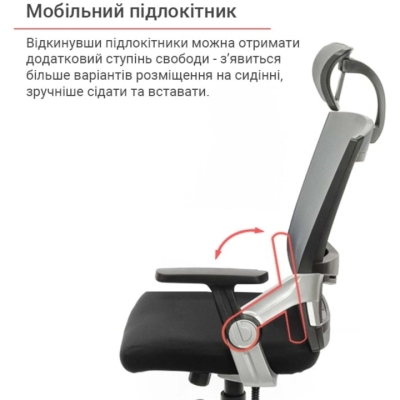 Кресло АКЛАС Прима PL HR ANF (Черный/Черный)