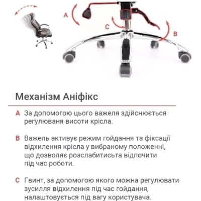Кресло АКЛАС Сетиф CH ANF (PU Темно-коричневый)