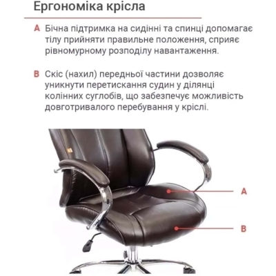 Кресло АКЛАС Сетиф CH ANF (PU Темно-коричневый)