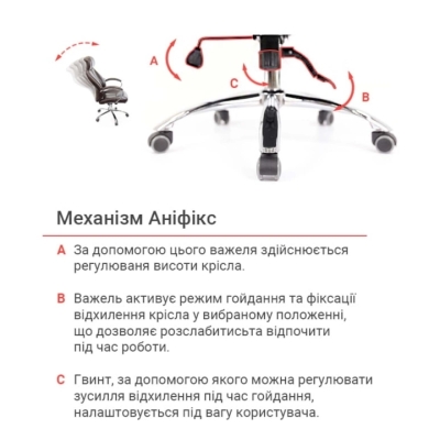 Кресло АКЛАС Сетиф CH ANF Коричневое
