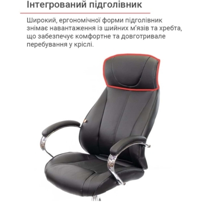 Кресло АКЛАС Сетиф CH ANF (PU Черный)