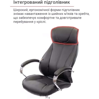 Кресло офисное АКЛАС Сетиф CH ANF (PU Черный)