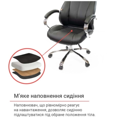 Кресло АКЛАС Сетиф CH ANF Черное