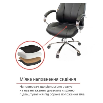 Кресло АКЛАС Сетиф CH ANF Черное