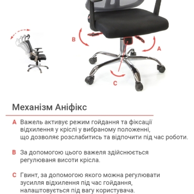 Кресло АКЛАС Сити CH ANF Серое