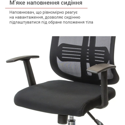 Кресло АКЛАС Сити CH ANF Черный (Черный)