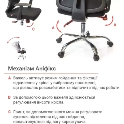 Кресло АКЛАС Сити CH ANF (Черный)