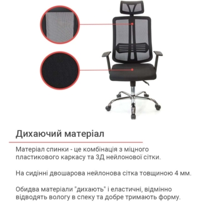 Кресло АКЛАС Сити CH ANF Черный (Черный)