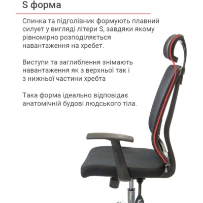 Кресло АКЛАС Сити CH ANF Черное