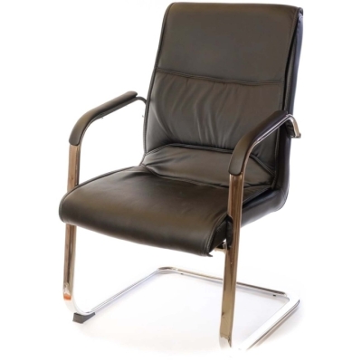 Крісло конференційне АКЛАС Спрінг CH CF (PU Чорний)