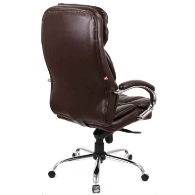 Кресло АКЛАС Тироль CH MB (Кожа LC-K Dark brown/PU Dark brown)