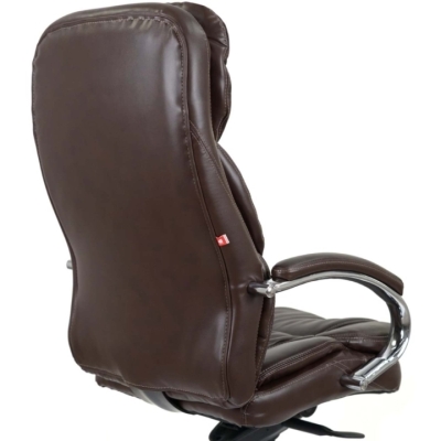 Кресло АКЛАС Тироль CH MB (Кожа LC-K Dark brown/PU Dark brown)