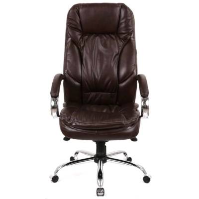 Кресло АКЛАС Тироль CH MB (Кожа LC-K Dark brown)