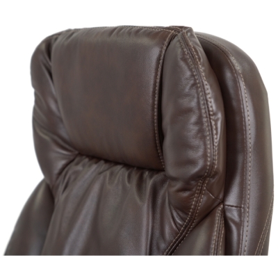 Кресло АКЛАС Тироль CH MB (Кожа LC-K Dark brown)