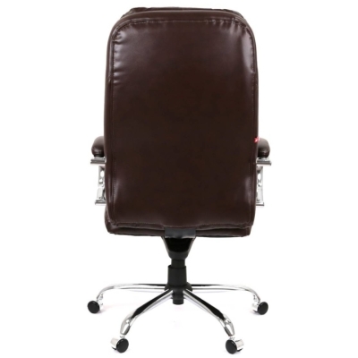 Кресло АКЛАС Тироль CH MB (Кожа LC-K Dark brown)