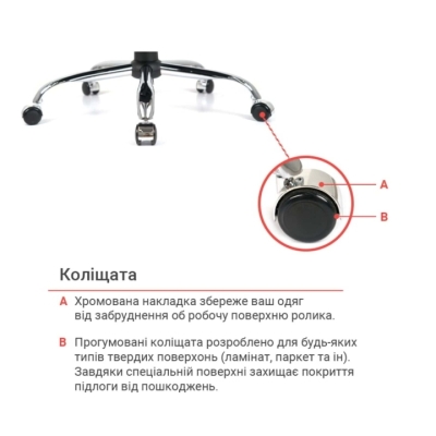 Кресло АКЛАС Тироль CH MB (Кожа LC-A Black/PU Black)